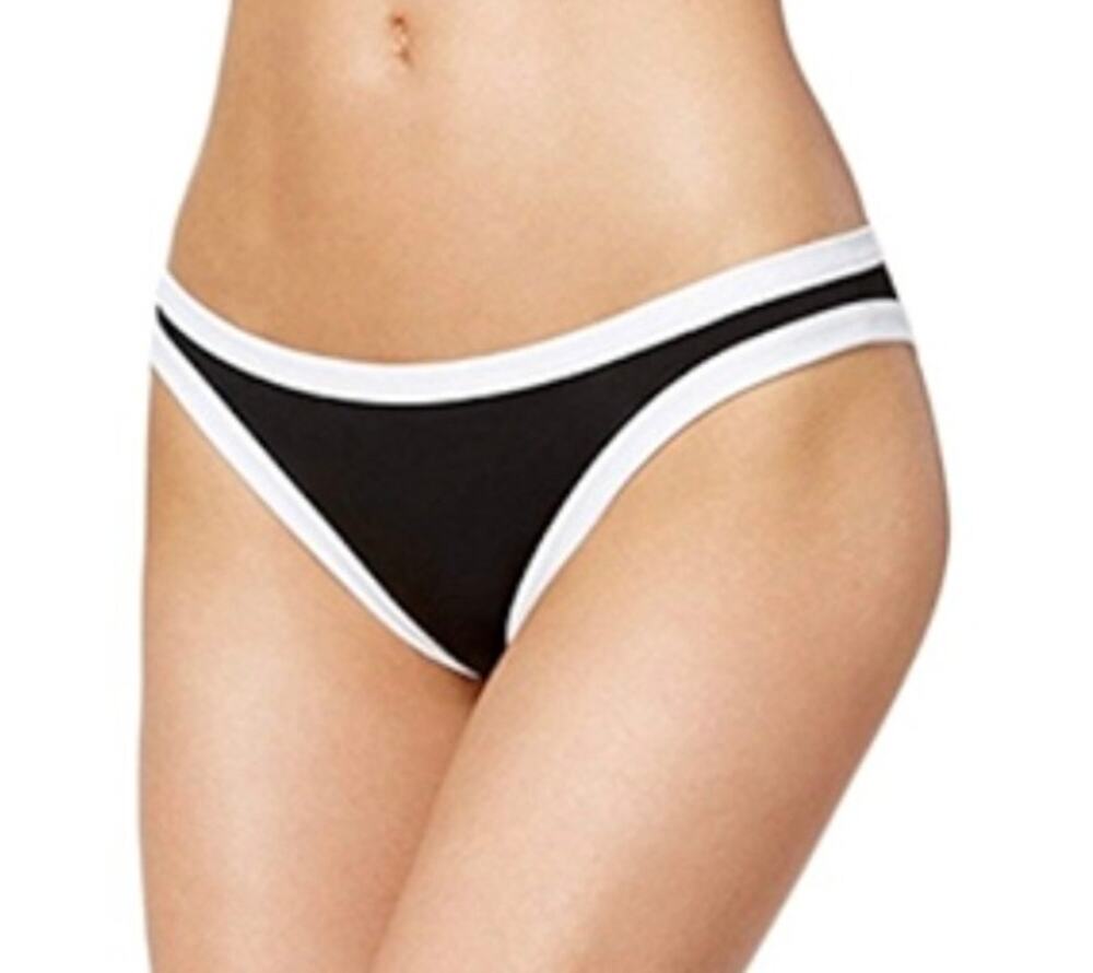 Sanctuary Black White Textured Bikini Swim Bottom XS NWT